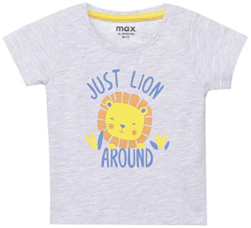 Image of Max Boys Printed Crew Neck T-shirt