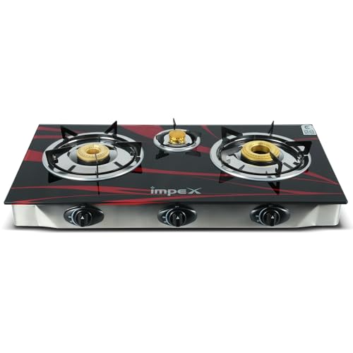 موقد غاز بثلاث شعلات من ايمبكس، اشتعال الي مع برنامج اف اف د...