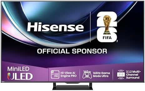 Alt Text für ein modernes Wohnzimmer mit Hisense Fernseher