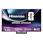Hisense 55U7Q Pro Fernseher 55 Zoll, 4K Mini LED, Smart TV, Hi-View AI Engine Pro, 165Hz Game Mode Ultra, FreeSync Premium Pro, 2.1.2 Ch. Surround Sound, Dolby Vision IQ Atmos, Sprachsteuerung [2025]