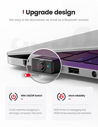 Vaydeer Undetectable Mouse Mover With On/Off Button For Better Productivity No Driver Needed #TOP2
