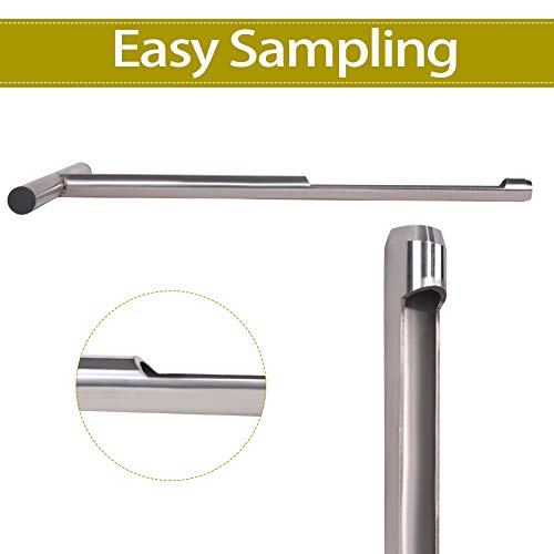 HiHydro Soil Sampler Probe Stainless Steel Tubular T-Style Handle Soil Test Kits Satisfying The Sampling Depth of Agriculture Forest(B)
