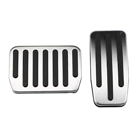 NADAENB For Tesla Model 3 Model3 2016-2019 Accelerator Pedals Brake Pedals Pedal Cover Stainless Steel Cover