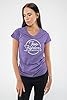 Foo Fighters T Shirt Text Band Logo Official Womens Skinny Fit Purple M #1