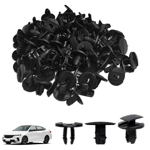 BOULESENM 30 Clips Rivet Plastique,Rivets en Plastique Attaches,Clips de Fixation Voiture,Clips de Fixation,Agrafes Carrosserie pour Pare-Chocs Porte de...