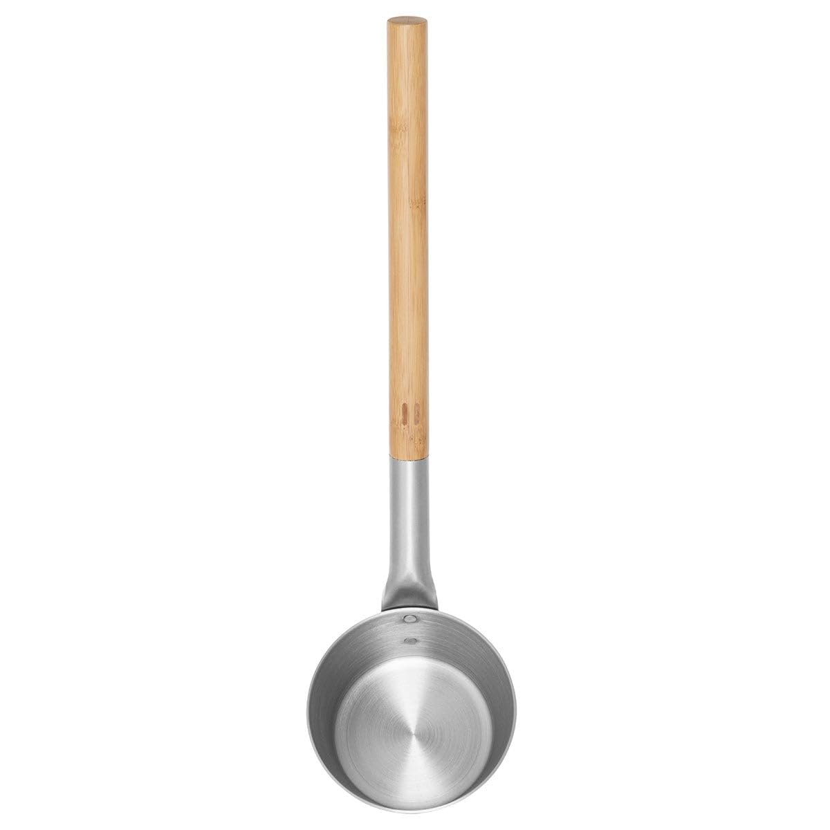 Rento - Cucharón para Sauna (Aluminio, Mango de bambú), Color Plateado