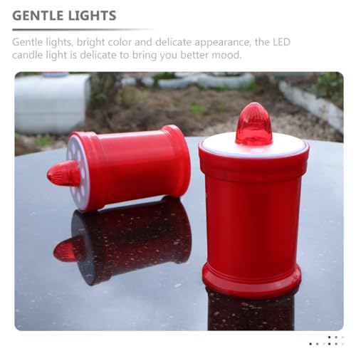 Velas LED rojas para recordar a tus seres queridos en el cementerio 5