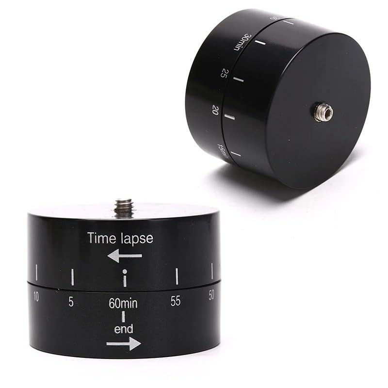 Time Lapse Photography Mounted Tripod Head - Black