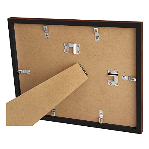 Image of upsimples Certificate Frame, 8.5 by 11 Glass Diploma Frames, 5 Pcs Mahogany (Pack of 2)
