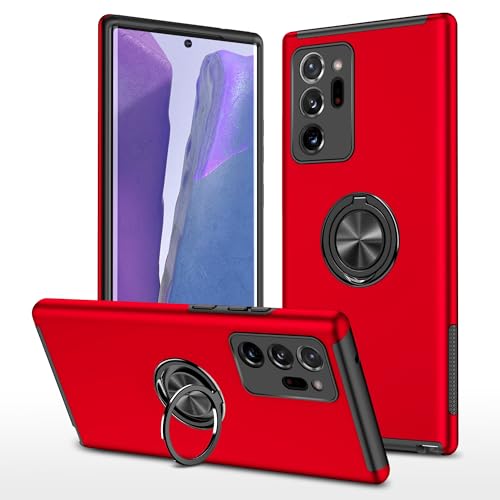 Coque Samsung Note 20 Ultra antichoc avec anneau rotatif et protection intégrale mince