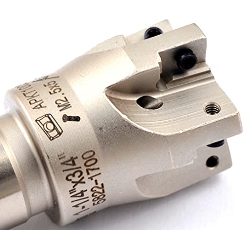 Image of HHIP 5822-1700 Square Shoulder Coolant-Thru Indexable End Mill, 1-1 /4 inch Cutter Diameter, 3 /4 inch Shank, 4 Flute, 0.74 inch Flute Length, 3.75 inch OAL, 1-1 /4 inch Cutter Diameter