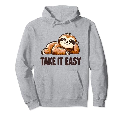 Take It Easy, bradipo pigro per amanti degli animali, regalo per uomini, donne e bambini Felpa con Cappuccio