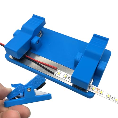 LED Strip Soldering Clamp | Alligator Clips Design,LED Lighting Board Soldering Station | for Circuit Assembly Electronics Repair Craft Project Hobbyists Professionals