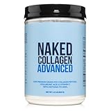 NAKED Collagen Advanced - Peptides Protein Powder, Hyaluronic Acid, Vitamin C, Pasture-Raised, Grass-Fed Hydrolyzed Collagen Supplement, Paleo Friendly, Non-GMO, Keto, Gluten Free, 1.3LB