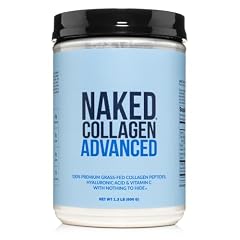 NAKED Unflavored Collagen Advanced Peptides Protein Powder, 60 Servings, Pasture-Raised, Grass-Fed Hydrolyzed Collagen Supplement, Paleo Friendly, Non-GMO, Keto, Gluten Free, 20oz