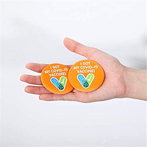 image for SYU Pack of 10 Vaccine Button Pins, I Got My Covid-19 Vaccine Pins,Pin