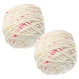 OSALADI 2rollen Häkelfaden in Kamgarn-qualität Geschmeidiges Garn Für DIY-projekte Und Häkelzubehör Tragbare Strickwolle Für Kleidungsherstellung Und Dekoration