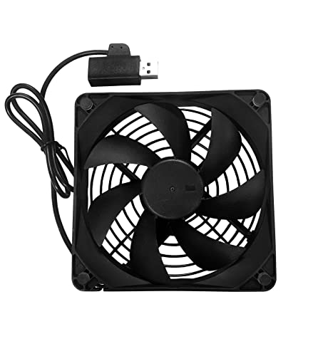 Coolerguys Single USB Fan for PlayStation, Xbox, Receivers, Roku (120mm) - Thumbnail 3