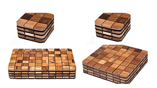 Descanso de Panela + Descanso de Travessa + Porta Copos - Kit PROMOCIONAL