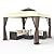 Gazebo, 10x10 Patio Gazebo Waterproof Canopy Tent UV-Resistant 2-Tier Top Sturdy Outdoor Canopy Tent for Camping with Mosquito Netting for Garden Patio Backyard(10FT x 10FT)