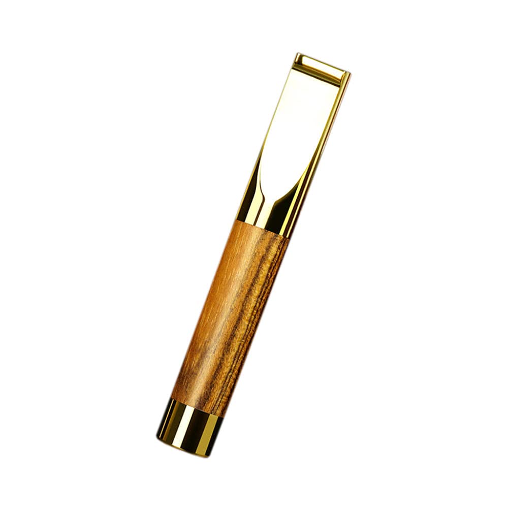 Bocchino da uomo con filtro, filtro per sigaretta circolare in legno massello per sigarette Extar Slim e Regular Size-C