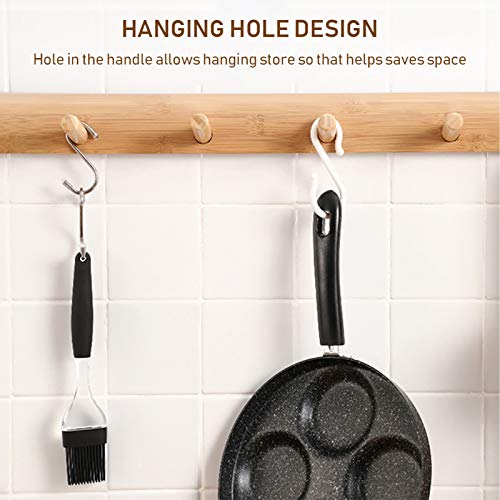 Frigideira de 4 xícaras de ovo Panela de ovo antiaderente Panela de omelete para 4 xícaras de hambúr