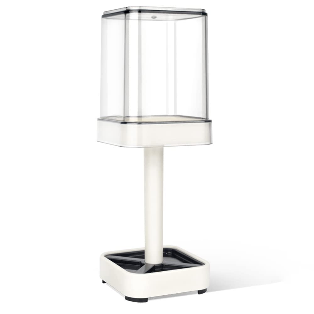 TopHomer Juego de Soportes para cepillos de Dientes, Pasta de Dientes y Soporte de plástico para cepillos de Dientes con Tapa/Vaso, Soporte de Almacenamiento para Sujetar Accesorios de baño, 5 uds.