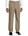 Savane Men's Select Edition Microfiber Pleated Dress Pant, Dark Patina, 36x34