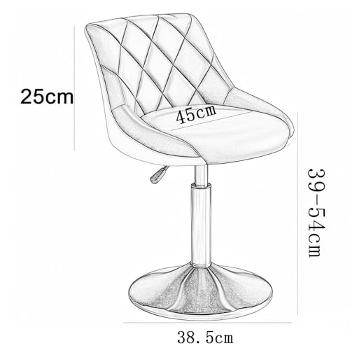 Tabouret de bar réglable avec dossier ergonomique et repose-pieds - 7