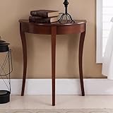 La console Demi-Lune Étroite se distingue par ses lignes arrondies et fluides. Sa forme semi-circulaire permet de la placer facilement contre un mur, réduisant ainsi les risques de chocs et apportant une touche de douceur à l'espace.