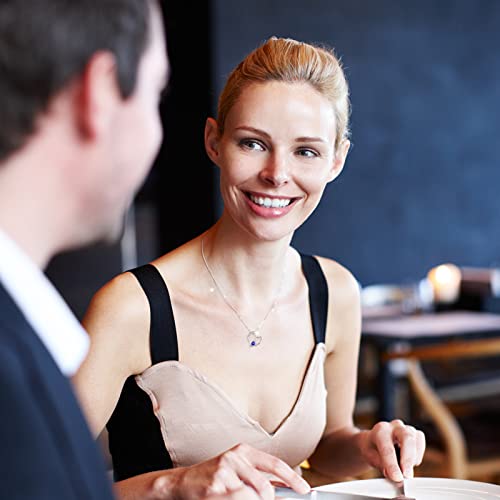 Bengnkes Bg 925 Sterling Silver I Am A Child Of God Cross Pendant Necklaces For Women, September Birthstone Blue Heart Necklace Birthday Christian Baptism Gifts For Girls #TOP1