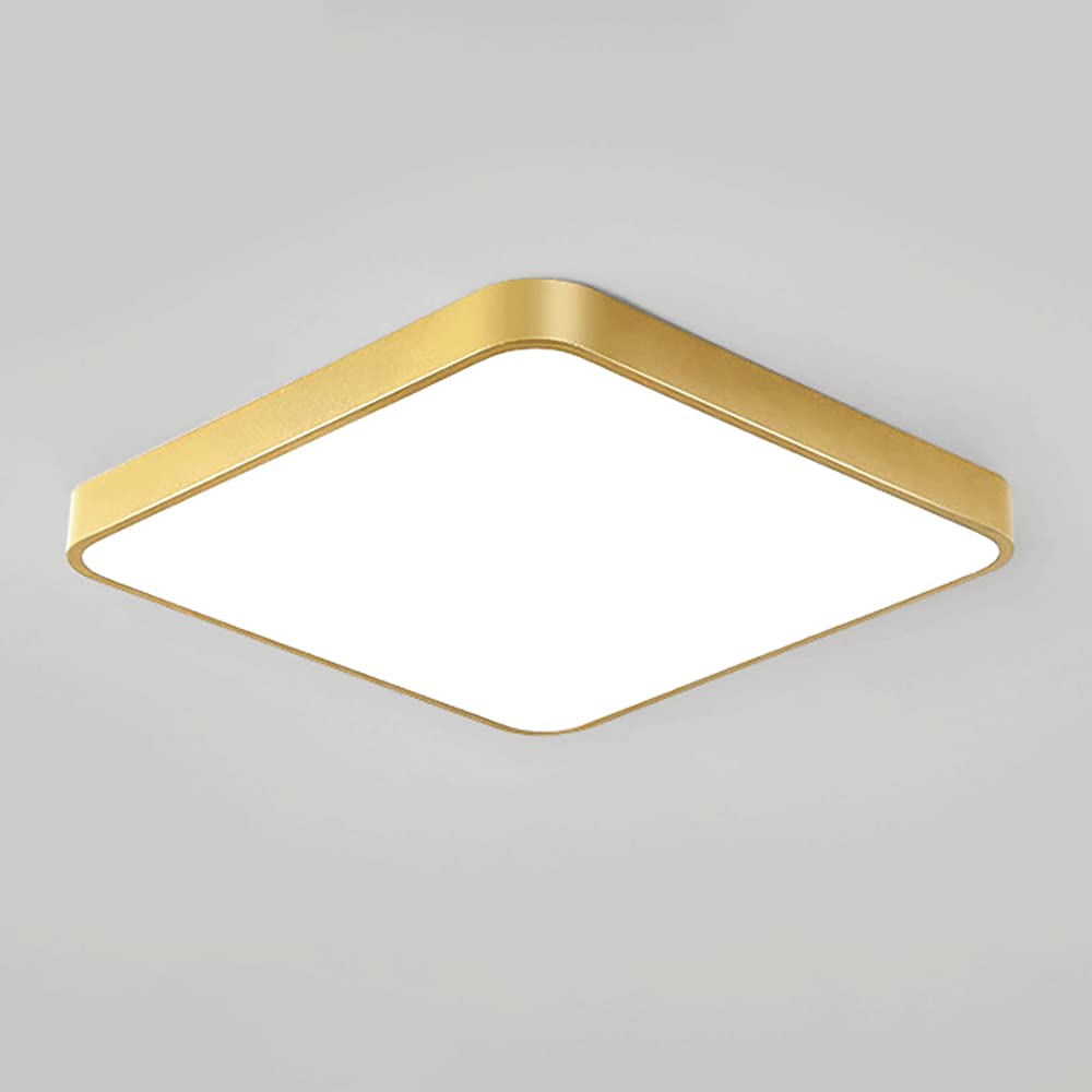 Luminaires de plafond de chambre dorés au design minimaliste