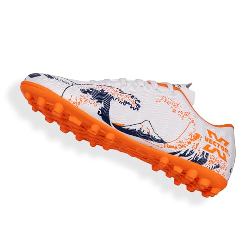 Image of Vector X Acura Series High-Performance Athletic Football Studs|Turf Shoe|Fully Embossed Synthetic Upper+ High Strength TPU Sole|Practice & Training Footwear Sports Shoes for Boys Men Adult