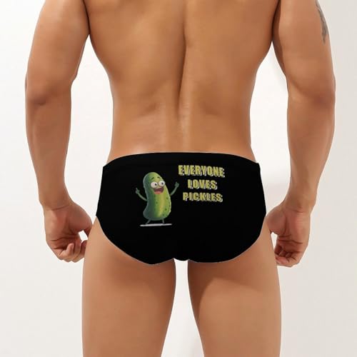 Everyone Loves Pickles Cucumbers Men's Swimsuit Bikini Briefs Swim Underwear Stretchy Swimwear3