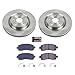 PowerStop Front Brake Kit For Subaru Forester 2019-22 | Subaru WRX 2022-24 - Disc Rotors & Ceramic Brake Pads Replacement, KOE8481
