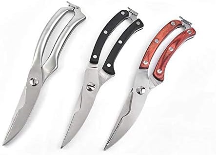 Kitchen Scissors Kitchen Shears 1pcs Heavy Duty Poultry Shears Stainless Steel Poultry Scissor(Silver)