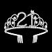 BABEYOND Crystal Birthday Tiara Crown Princess Birthday Crown Hair Accessories Happy 21st Birthday Crown Tiara for Women (21 Birth)