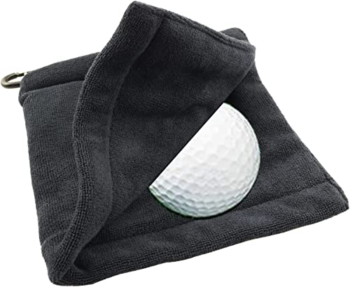 Lustrioustoy Golf Ball Towel 5.5 X 5.5 Inch – Wiping, Cleaning And Soaking Towel For Perfect Golfing – Portable Microfiber Wet/Dry Golf Ball Towel – Golf Accessories #TOP22