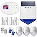 Price comparison product image KERUI W20 GSM+2.4GHz WiFi Home Business Burglar Security Alarm System Kit SMS RFID iOS Android App Remote Control Push Notifications Intercom PIR Motion Detector Door Contact,White