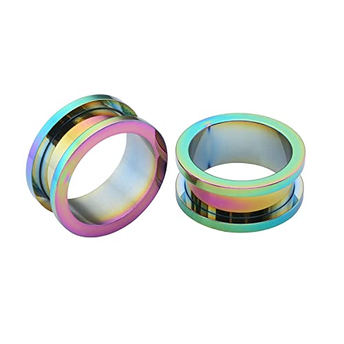 Kit 2 Dilataciones Orejas Tunel Expansores Piercing 22mm,Dilatador Acero Quirurgico Redondo Dilatador Masculino Multicolor Cover