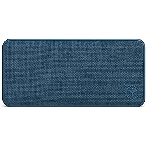 Ryght NAMO R482792 Enceinte Bluetooth Tissu avec micro intégré puissante/ Design chic et soigné/ Son clair et équilibre/ 14 heures d’autonomie/ Portée sans fil 10M/ Bleu