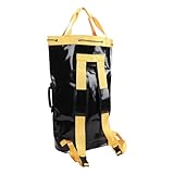 OPPWONG Climbing Rope Bag Backpack, 1000D PVC Water Proof Wear Resist Rope Storage Bag with Drainage Holes, Secure Closure for Arborist Tree Climbing Rigging Gear Equipment
