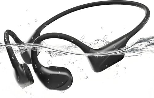 PSIER Bone Conduction Swimming Headphones with Dual Driver, 