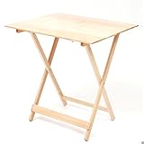 Mesa de picnic sal mar Mesa de pícnic de madera de haya color natural plegable 60 x 80 cm plegable ajustable en 3 posiciones de jardín terraza