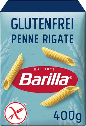 Barilla Pasta Penne Rigate Senza Glutine, Pasta Corta di Mais Bianco, Mais Giallo e Riso Integrale, 400 gr (Confezione da 10)