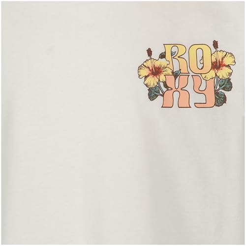 Image of Roxy Girls' Short Sleeve Oversized Fit Logo Tee, Crew Neck Graphic T-Shirt, Soft & Comfortable