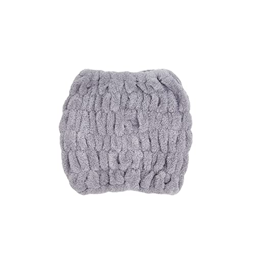Glov Extra Wide Spa Headband for Women Elastic Hair Towel Wrap Comfortable Moisture-wicking Grey Hairband Ideal for Makeup and Exercise Perfect All Hair Types