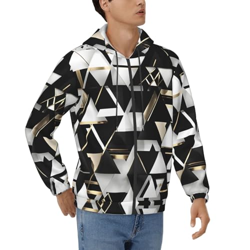 Sweat à capuche zippé homme avec poches et cordon réglable EdWal