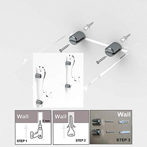 Tinello Suporte de espada ajustável de parede de acrílico Samurai suporte de espada para Katanas Wak