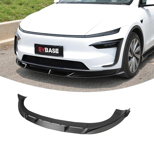Image of Front Lip for Model Y Juniper ABS Bumper Lip Splitter with Fang-Style for Model Y 2026 Matte Black Body Kit Front Apron for Juniper Accessories(2025.03+)
